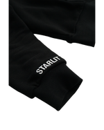 Black jacket with Starlit on a white background