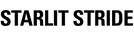 Black text 'STARLIT STRIDE' on a white background