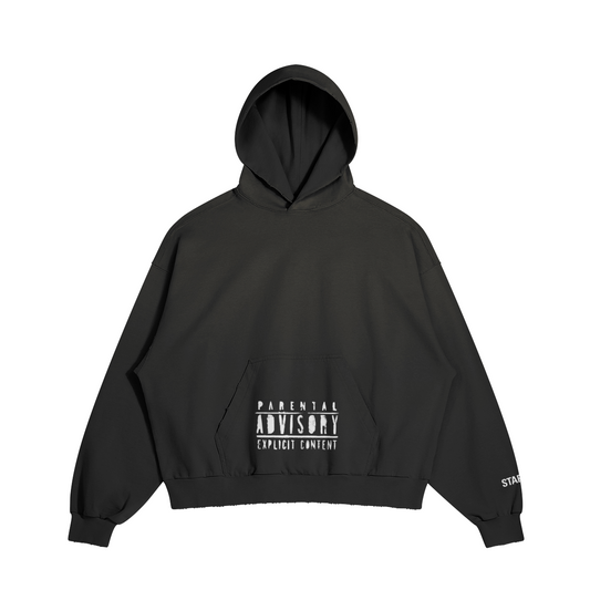 Explict Content Distressed Hoodie